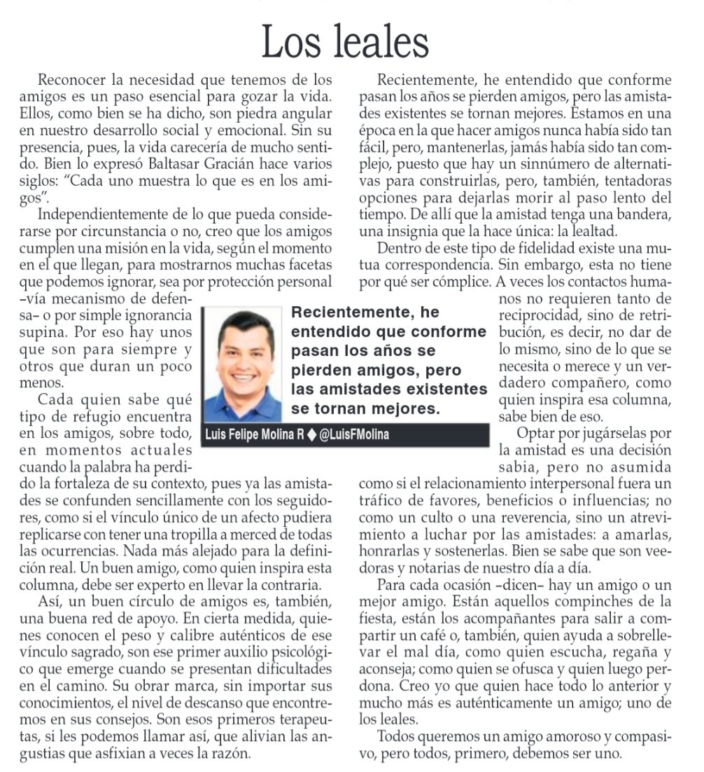 Luis Felipe Molina R. tweet media