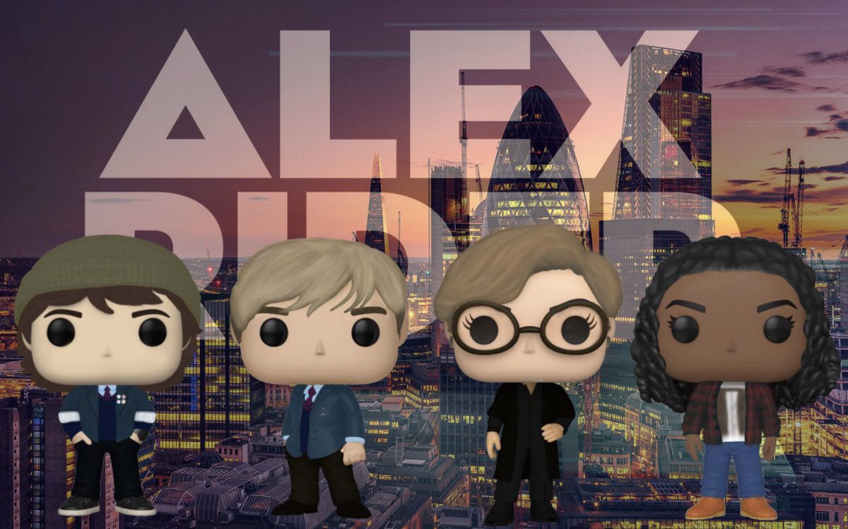 HOASlytherin's tweet photo. Made Funko Pop concept designs for Tom, Alex, Mrs. Jones, and Jack. I love the show much #AlexRiderTV @AlexRiderTV @AnthonyHorowitz #OttoFarrant @Brenock_OConnor @Vicky_McClure @RAdekoluejo 🥰 https://t.co/o12kDtm6hK