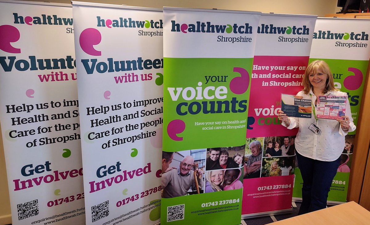 HWShropshire's tweet photo. We are all busy here at #healthwatchshropshire getting ready for our Annual Event tomorrow #HWSOneChance
We still have a few free tickets available 👇👇👇
To book online:
https://t.co/s2pSp7iAO5
Book by phone: 01743 237884
#shropshire #dyingmatters #HospiceUK #InAGoodPlace https://t.co/yz6qI1Gxxz
