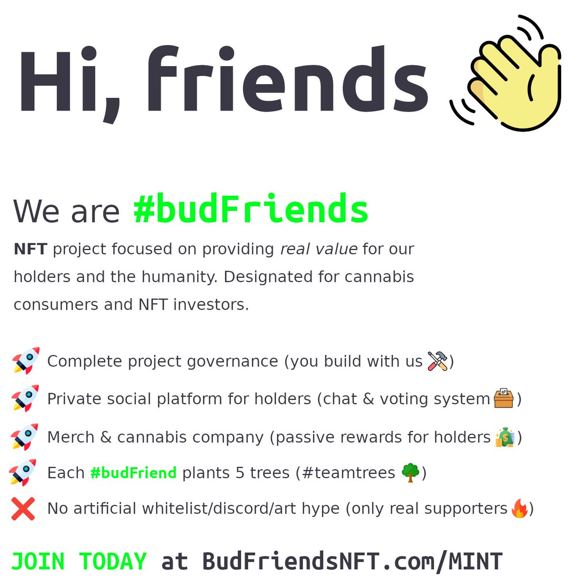 AstroGuyCrypto's tweet photo. @NftRated We are @budfriendsnft 🚀🚀🚀 https://t.co/CpN2Q2Bu8E