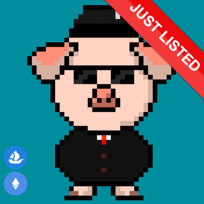 pigdeji's tweet photo. Ladies and gentlemen, I am a gentle pig!

🐷Name: Gentle Pig
🐷Price: 0.002ETH ($4)
🌊Opensea: https://t.co/USw4XzRYMQ
.
#nft #nftart #nfts #nftartist #nftcommunity #nftcollector #nftcollectors #nftdrop #nftcollectibles #piggylove #gentleman #NFTdrop #NFTsales #nftlover https://t.co/jPoSsrB4mf