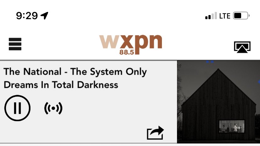 The System Only Dreams In Total Darkness by The National on XPN 📻