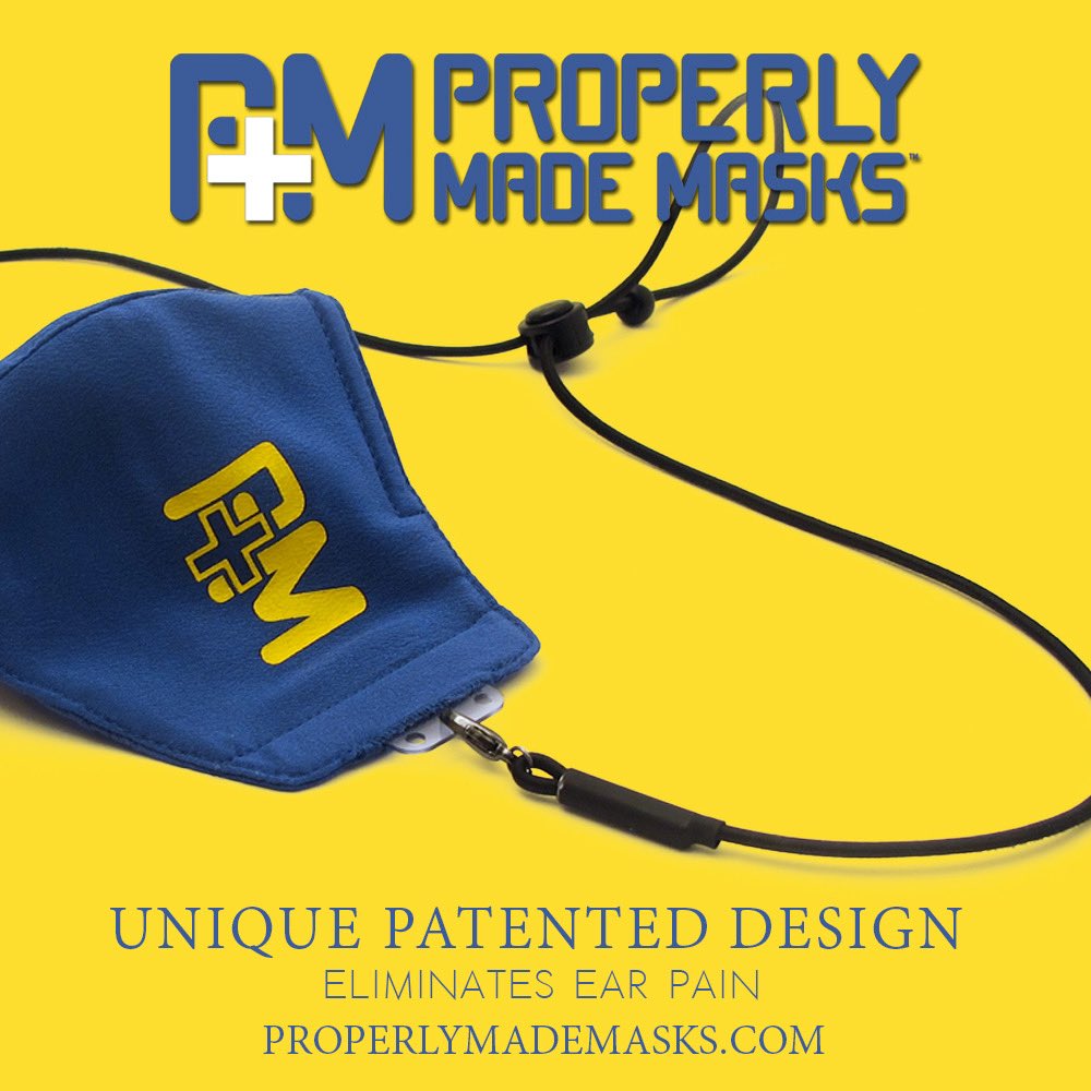 ProperMasks's tweet photo. 😷🛒Shop https://t.co/md2dqblvHR😷🛒”Eliminates👂🏼Ear Pain”  Unique Patented Design Link in bio👆🏻 #shopnow #properlymademasks #protection #safety #eardiscomfort #patenteddesign https://t.co/lEaueuXIUO