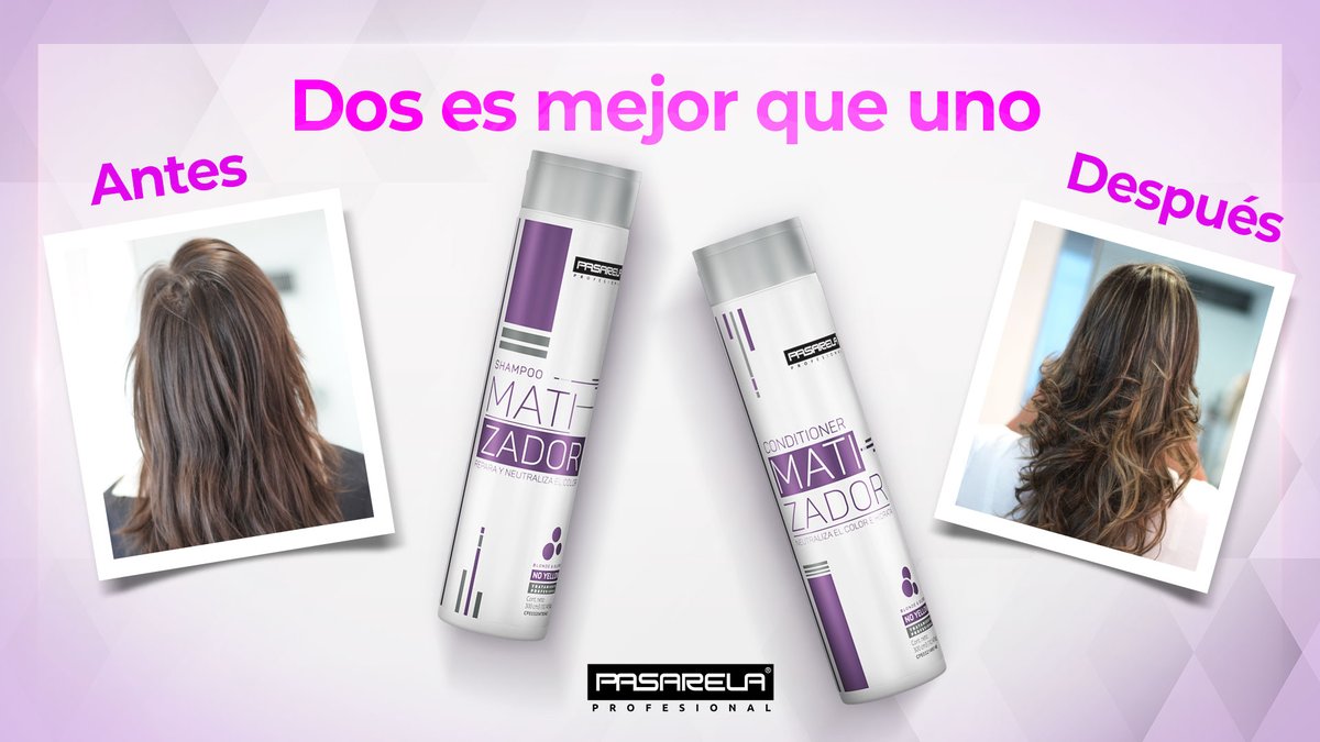 Pasarela_ve's tweet photo. Para rubios:

💜MÁS matizados.
💜MÁS brillosos.
💜MÁS hidratados.

Con este Dúo de Champú + Acondicionador con pigmentos violetas tu decoloración descubrirá el amor a primera vista. 😳
.
#VivePasarela #ViveTuColor #Blonde https://t.co/gyZsKOdaig