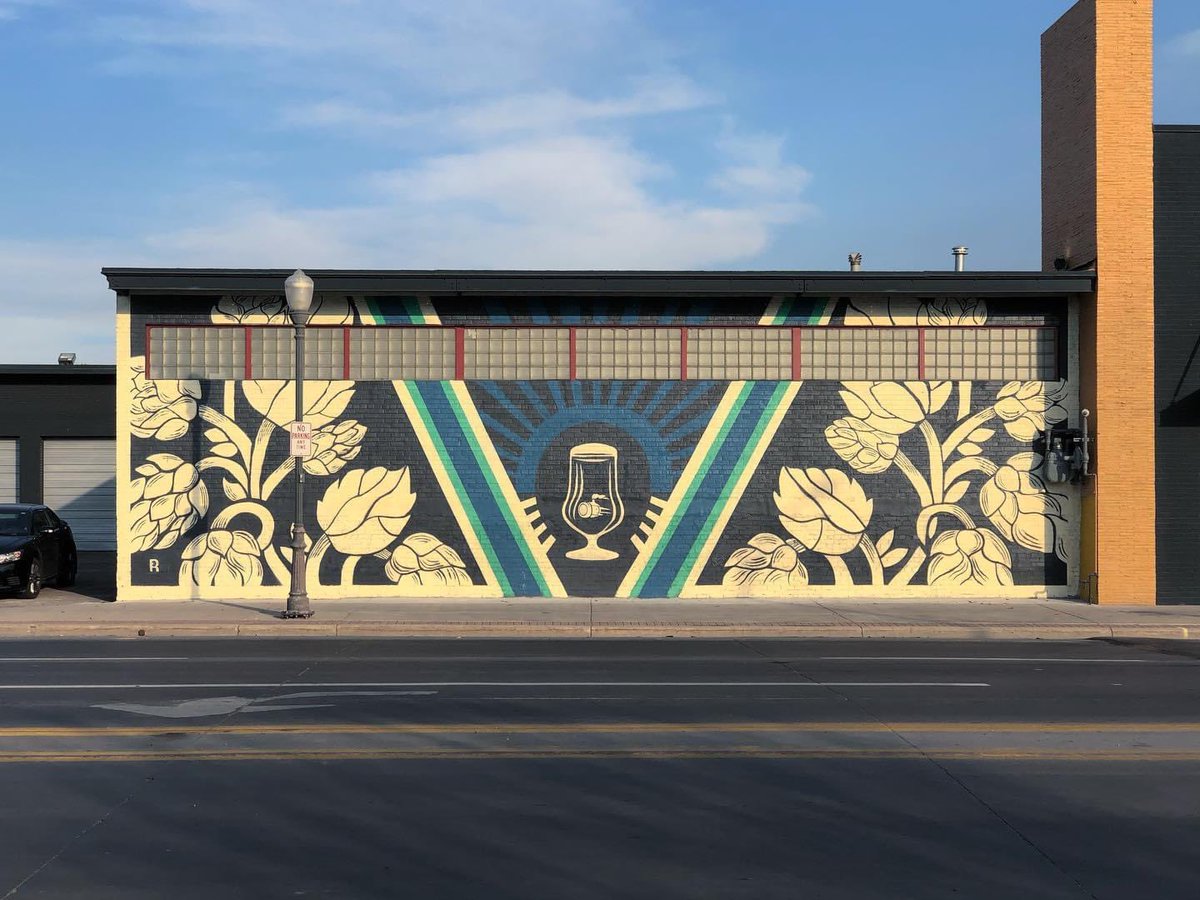 wehaverealize's tweet photo. Tapping into @weldwerksbrewing unique stylization of beers, we were inspired to create this hoppy mural for their HQ in 2020. If you haven’t already taken the drive to Greeley, you have to try their sours! 
•
•
•
#weldwerksbrewing #wehavrealize #mural #painting  #dialedinbeer https://t.co/reahY9HZuc