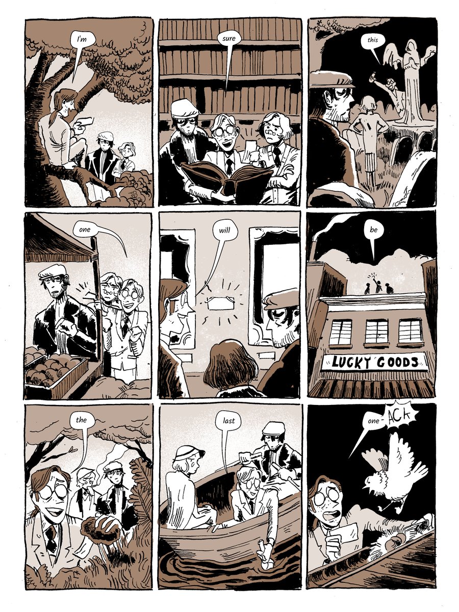 #webcomicday Hey there, I make Kingfisher, a occult mystery webcomic set in the 1920s. It's about an amateur scholar and his roommate/bodyguard try to unravel the strange mysteries of the Kingfisher Box. 