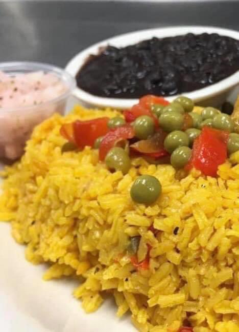 SeptimaCafe's tweet photo. Mojo Pork/Yellow Rice/Black Beans 9.75 Lunch https://t.co/EYUyX6PBws