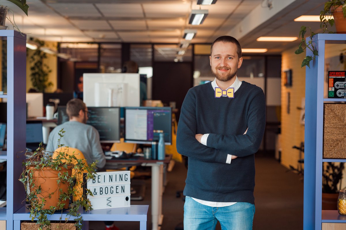 Say hi to Olav, our newest developer! Studying app- and frontend-development at Kristiania Community College, he'll be working part time with us before he starts full-time this autumn. 

He is interested in programming languages, football and steep learning curves, welcome!