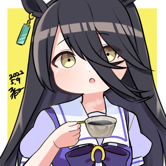 ワンドロ86日目、マンハッタンカフェ(ウマ娘) 