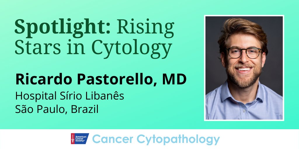 CancerCytopath's tweet photo. Meet our next Rising Star in Cytology, @RGPastorelloMD! 🌟 

Dr. Pastorello is recognized for his passion for the field &amp; contributions to the 2nd edition of the #ParisSystem. Read a Q&amp;A with Dr. Pastorello, including an intro from @MauroSaieg, here:  https://t.co/XWSbbKLmFx https://t.co/GPOWX3KiEK