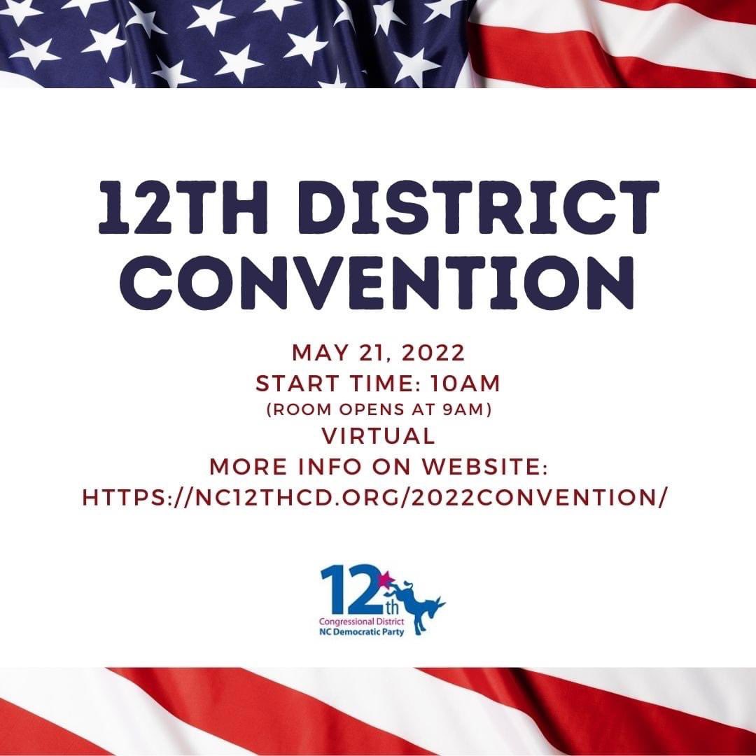 NC12thCD's tweet photo. Delegates, we invite you to register as soon as possible. All info can be found on website: https://t.co/pka0h6gIuQ https://t.co/aQX7SaGKmS
