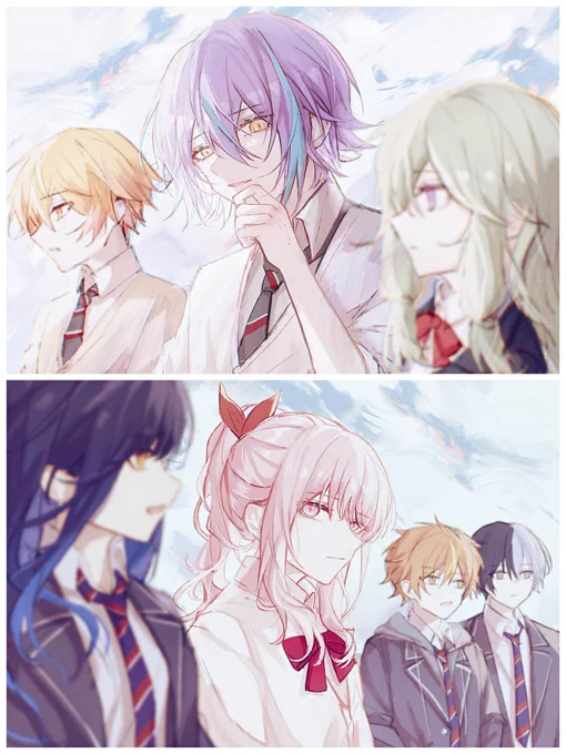 #prsk_FA 
屋上コンビ
イベント楽しみ~ 