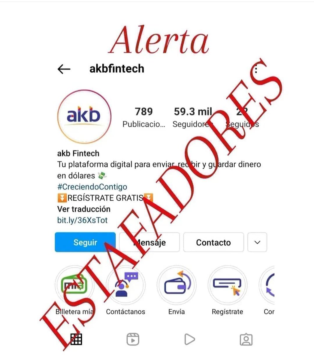 Cotizaciones_'s tweet photo. Buen día!
Aviso ! Hemos observado algunos monitores referencia de Venezuela mencionando como fuente a los ESTAFADORES akbfintech , les advertimos q sí continuan mencionando a esos ESTAFADORES seran denunciados como cómplices de ESTAFA #RT @LucioQuincioC @PableOstos @DolarToday https://t.co/DwrTOq3u6B