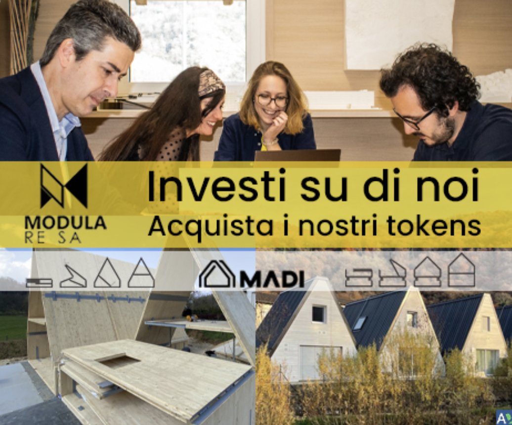 AndreoliAnd11's tweet photo. I am pleased to announce the launch of our company's token, Modula-re SA! 
This new technology will allow us to raise capital dynamically and securely to grow further.
#technology #blockchain 

https://t.co/ywLDAlC7UI https://t.co/bNWJzSkd0M