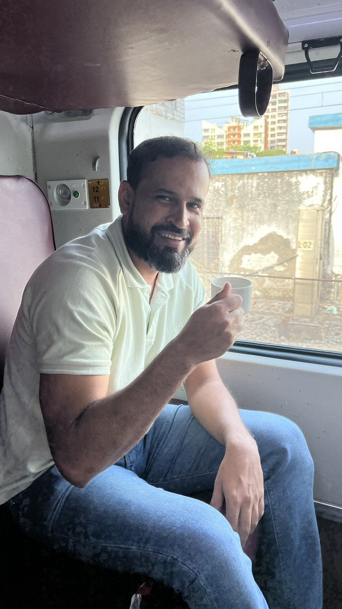 IrfanPathan's tweet image. Thank you Gulam Shiekh for arranging this swift train journey from Mumbai to Vadodara, recalling my U16 playing days. Had a wonderful time during the journey. #train