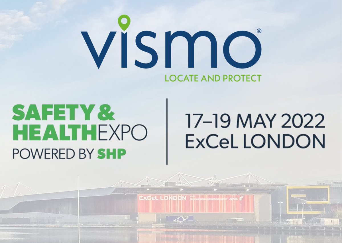 Join <a href="/Vismo_Ltd/">Vismo</a> between the 17th-19th May at the @ExCeLLondon for the <a href="/SHExpo/">Safety & Health Expo</a>, one of the UK's largest dedicated #healthandsafety events! 

Register now for your FREE place and we'll see you there: bit.ly/3ynKUMt

#SHE2022 #tracking #communications #monitoring