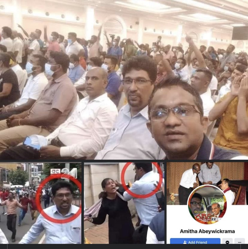 mdlucias's tweet photo. He is the culprit who attacked woman protester at "GotaGoGama"

#srilanka #ProtestLK #GotaGoGama #අරගලයටජය #lka https://t.co/za0iVdTLxZ