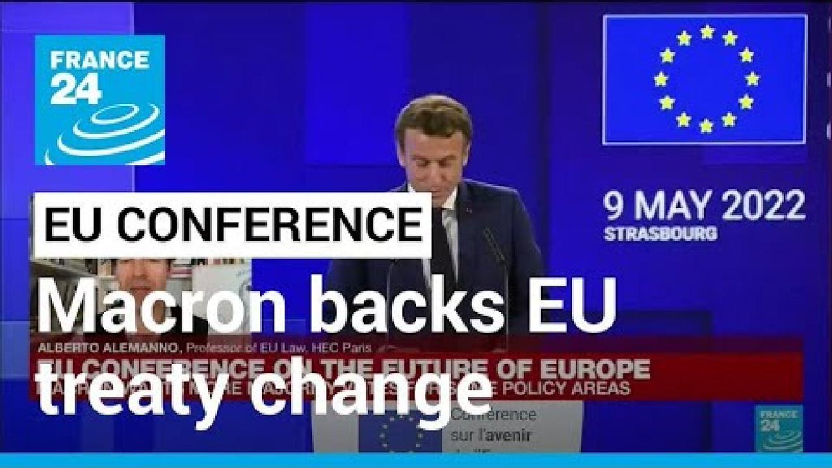 France24_en's tweet image. ▶️ France's Macron backs EU treaty change f24.my/8c1h.t