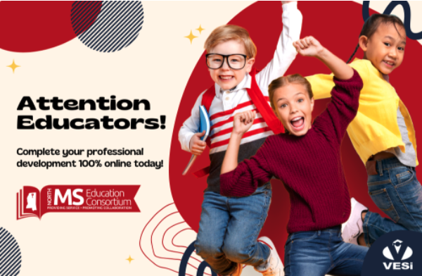 North MS Education Consortium has partnered with VESi to provide online courses available for CEUs, SEMIs or OSLs.
virtualeduc.com/email-marketin…