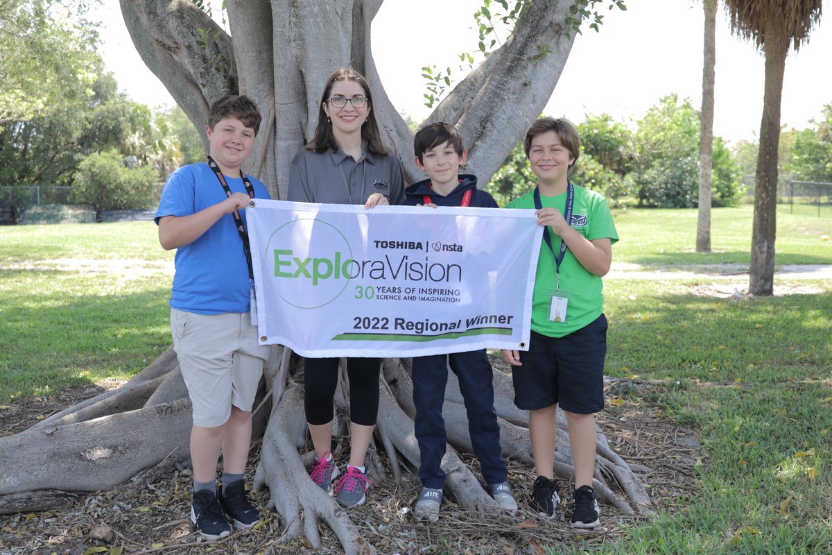 ADHUS_FAUHS's tweet photo. So proud of all winners, especially The Replenishanator team from #ADHUS, for winning second place in the 4-6 grade #ExploraVision competition! https://t.co/CmQy5oI4v3