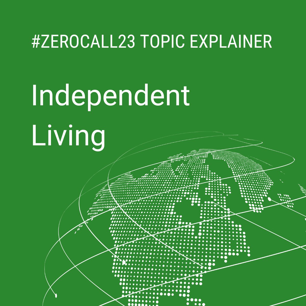ZeroProjectorg's tweet image. "Independent Living" means empowered choice for persons with disabilities where to live and with whom. Here is a thread detailing which types of solutions you can nominate for #ZeroCall23 🧵 1/11