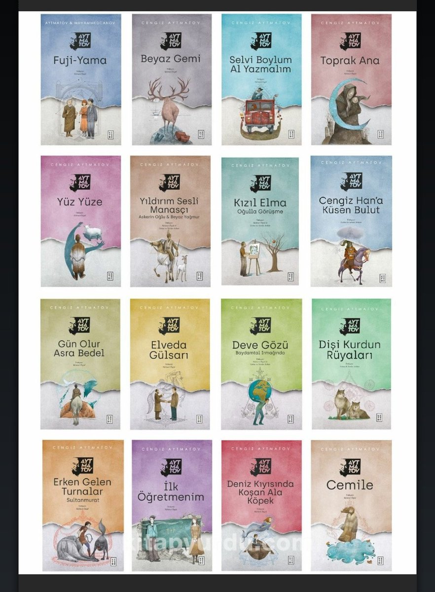 1 değil , 3 değil , 5 değil. Türk edebiyatının en güçlü yazarlarından Cengiz Aytmatov'un tam 16 kitabı çekiliş ile bir kitapseverin olacak. Hesabımı takip edip bu tweeti retweet etmeniz yeterli. Bol şans
#kitapseverlertakiplesiyor 
#kitaptavsiyesi 
#kitap