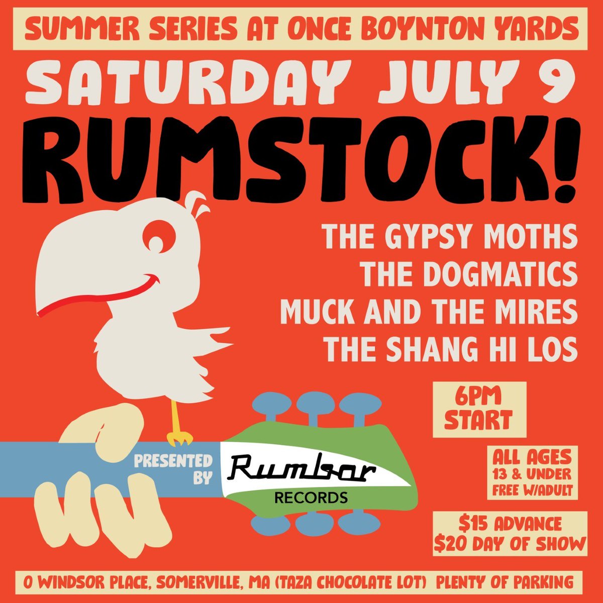 BoyntonYardsMa's tweet photo. July 9 we welcome @RumBarRecords back to our @ONCEsomerville @ #BoyntonYards Summer Series. Check out the lineup! 9 bands in all, plus food vendors, craft vendors, a bar, and games.
Tickets: https://t.co/14svaMIwA9
#rumbarrecords #somervillema #ONCEisForever #buildthefuture https://t.co/JAxmASJOyn