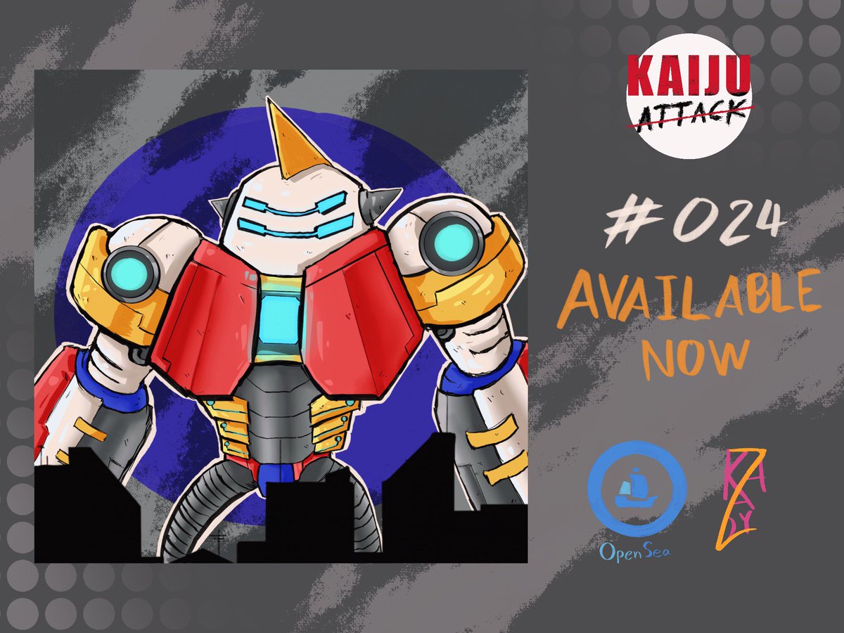 kaZadyyy's tweet photo. 🚨New drop🚨
KAIJU #024
Link : https://t.co/m4ivk6YRu6
#nft #NFTTHAILAND #NFTCommunity #opensea #OpenSeaNFT #KAIJUATTACK https://t.co/KU4AY51L81
