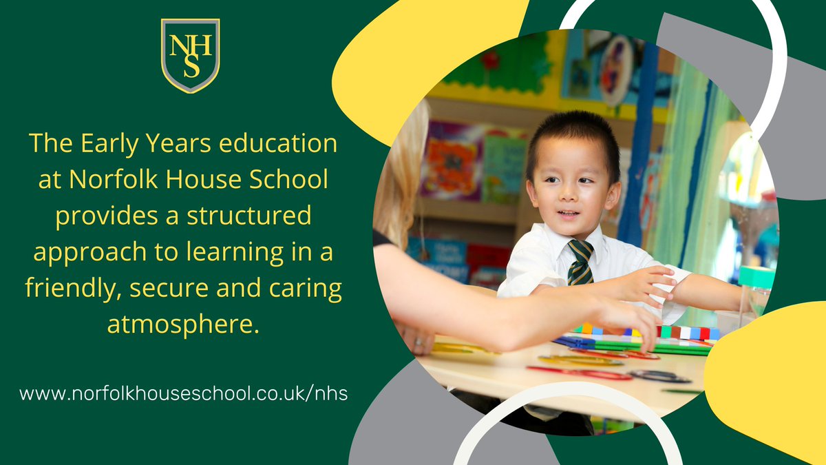 The three-year-olds in our Transition class start school a full twelve months ahead of most of their contemporaries.
To find out more about our approach or to book a tour, email: info@norfolkhouseschool.co.uk

norfolkhouseschool.co.uk/nhs/