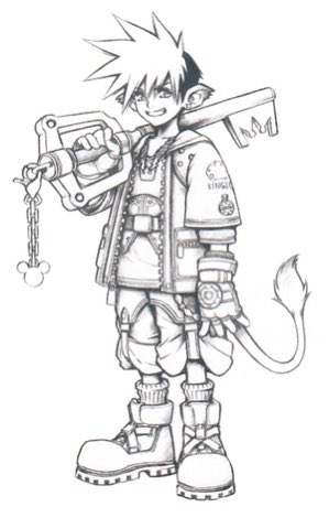 NomuraArt1's tweet photo. Early concept art of Sora from Kingdom Hearts https://t.co/llpibjJmH9
