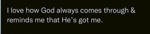 We should never lose hope.