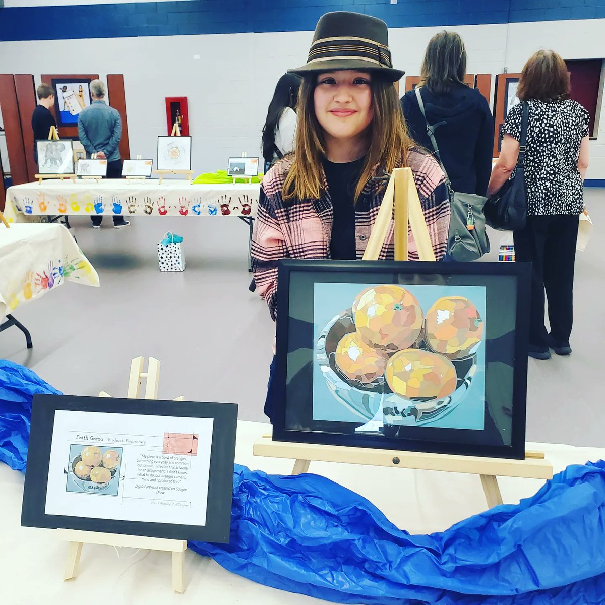 Congratulations to Faith on being chosen as one of 45 state art winners for the 21-22 school year!!! <a href="/BrodnickiSchool/">Brodnicki School</a> <a href="/ISD109/">Indian Springs 109</a> #IAEAstudentshow #d109pride