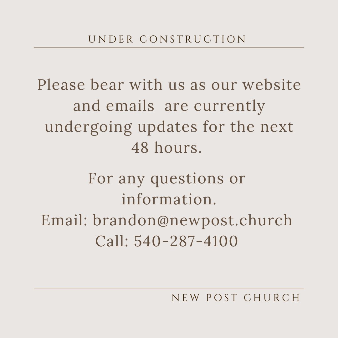 NewPostChurch's tweet image. 