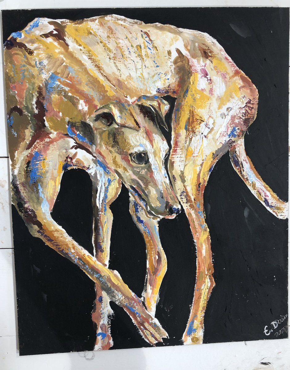 ealdevismes's tweet photo. Little dog painting from last September:) #painting #dog #artstudent #bathspa https://t.co/1uh5khmtCH