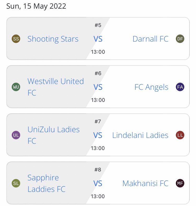 KznSafa's tweet photo. The KwaZulu-Natal’s beautiful football is back, first matches of this season in Group B:

#SasolLeague
#TheKZNPride https://t.co/6jUDP9txA1