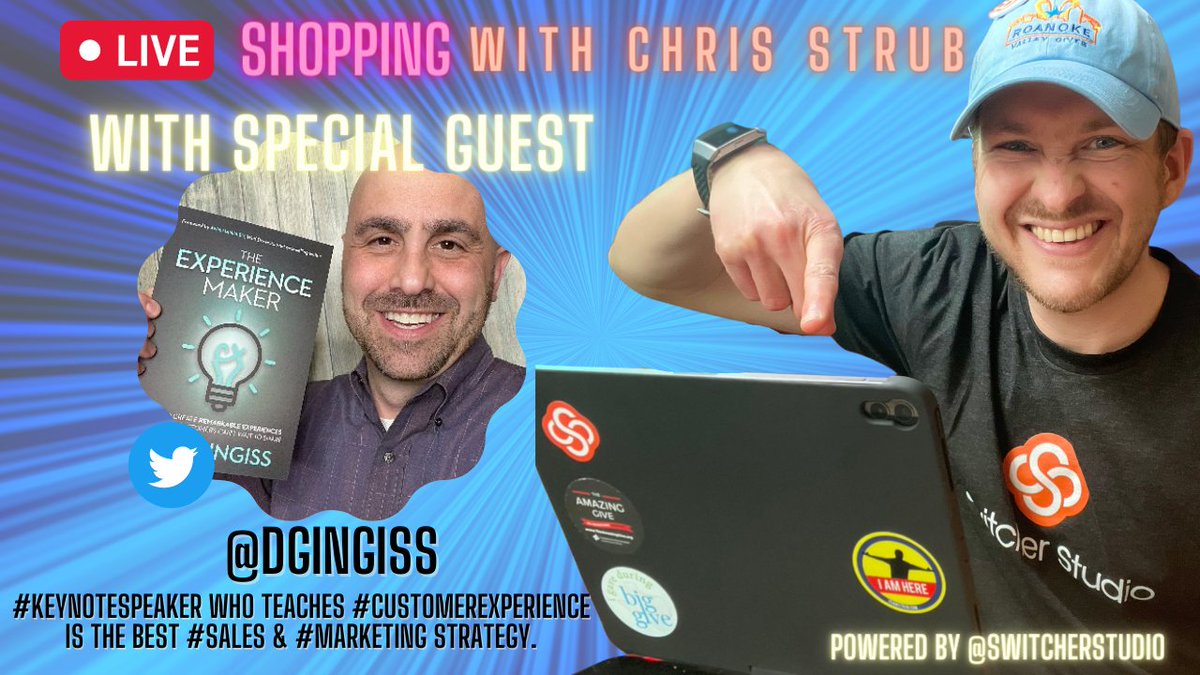 ChrisStrub's tweet photo. Coming up, 11am: #ShoppingWIthStrub, Ep. 4, w/my good buddy @dgingiss !
Dan, AKA 'The Experience Maker,' is a homeowner in the Chicagoland area & will be sharing a handful of items helpful to home life
Watch live or later: https://t.co/XXGTkQvPj2
#MadeWithSwitcher #sponsored https://t.co/OWfIDlEiWC
