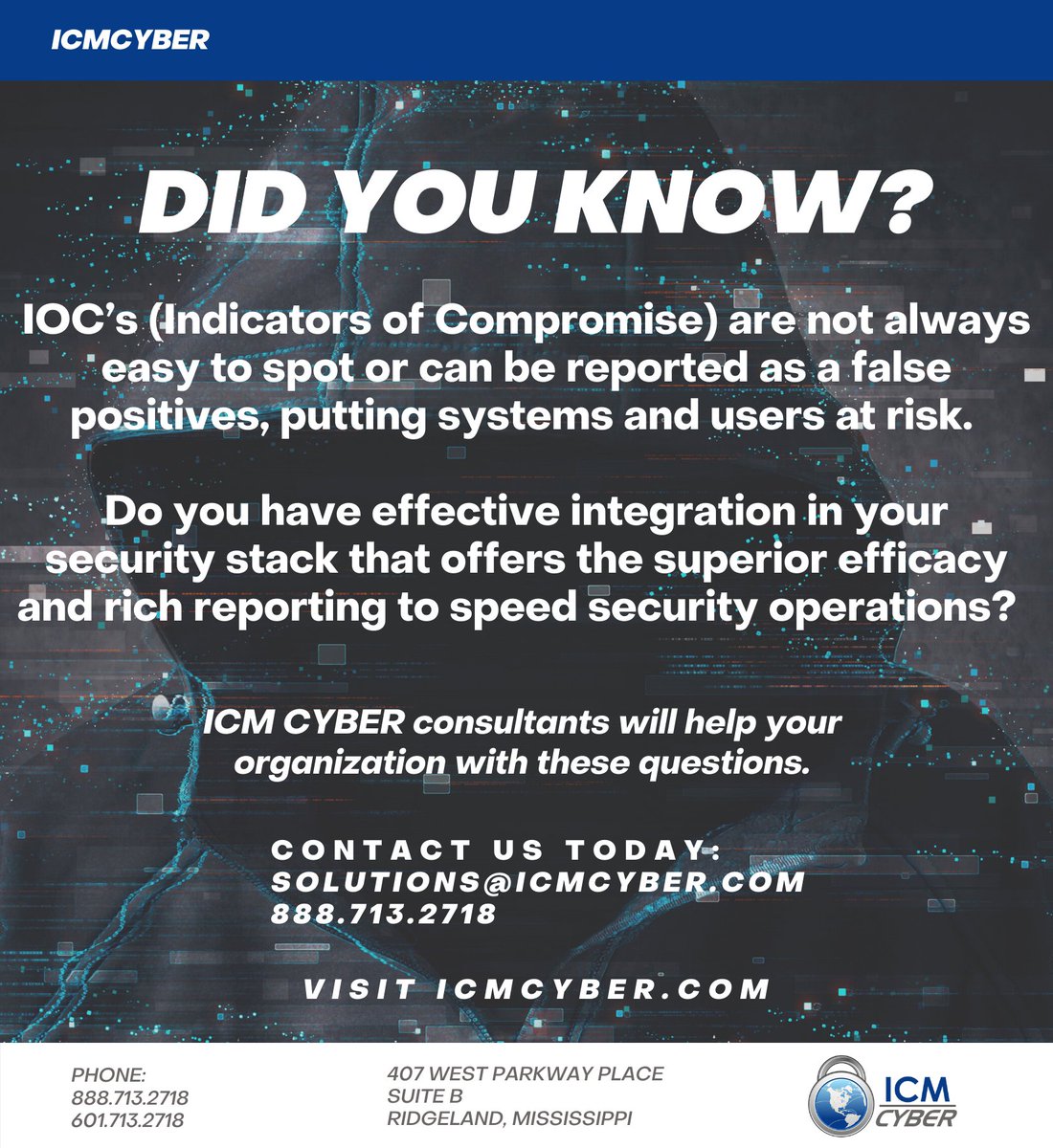 ICMCYBER1's tweet photo. What's your IOC's? #CyberSecurityAwareness https://t.co/qIToRx9wlK