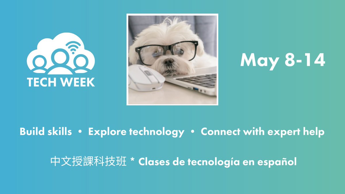 digitalLIFT_US's tweet image. It’s #SanFranciscoTechWeek! As a partner organization, the Community Tech Network will be presenting talks on various topics (and languages!) throughout the week. Click to see the full schedule: sfpl.org/locations/main…
