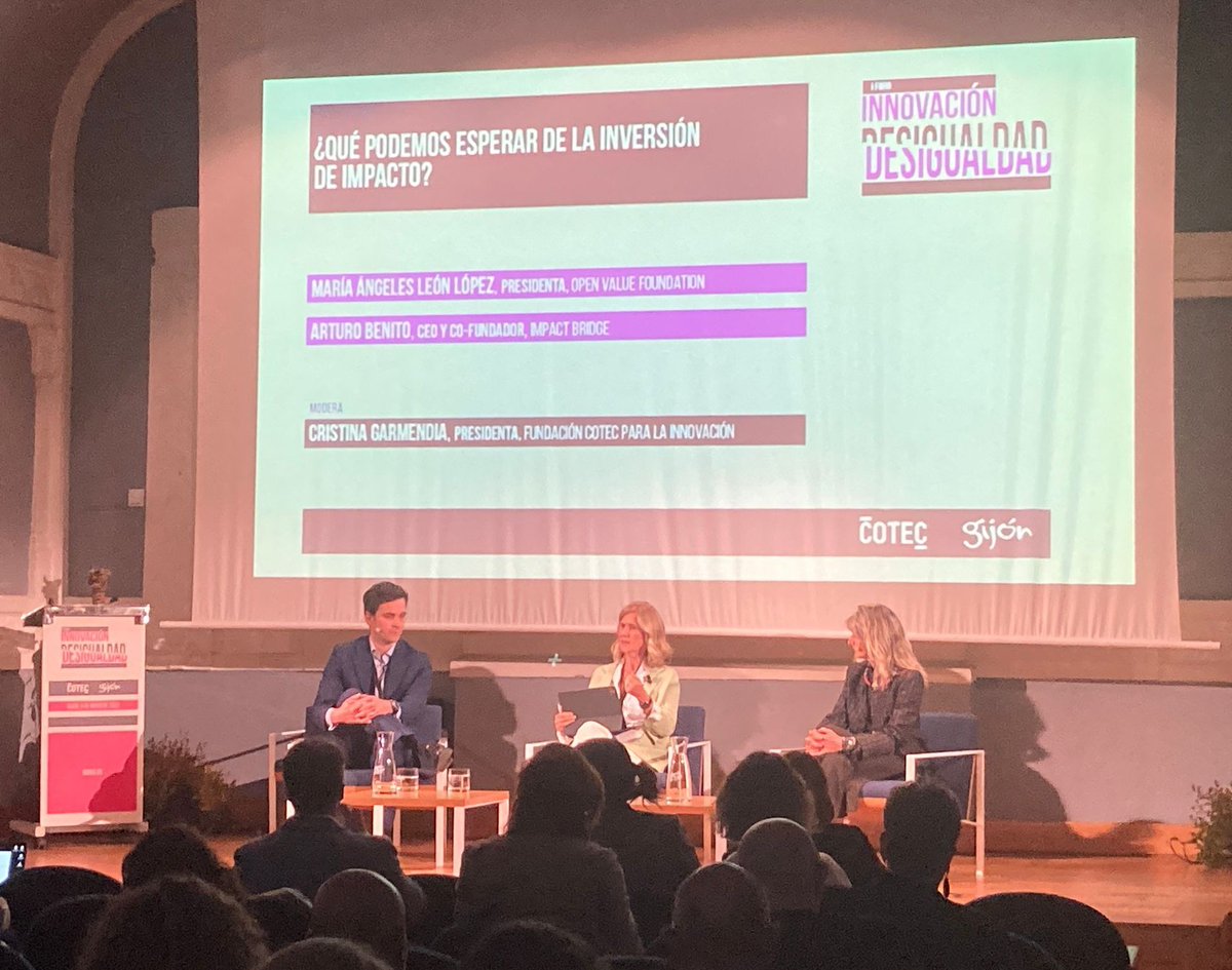 OpenValueFound's tweet photo. Hoy hemos participado el I Foro de Innovación y Desigualdad de @Cotec_Innova en Gijón junto a Arturo Benito de @Impact_Bridge para responder a la pregunta: ¿Qué podemos esperar de la #inversionimpacto?'
Gracias @cristinagarmend por acogernos👏
Revívelo: https://t.co/T97acnAMK4 https://t.co/E4YqsXDclF