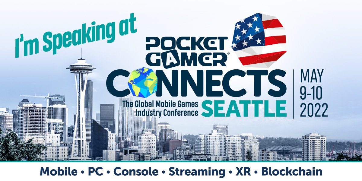 dealmonkey's tweet photo. See some of you at Pocket Gamer Connects Seattle.  I'm speaking at 11:30 a.m. today. My topic is Getting Acquired: What You Should Know https://t.co/GBdLySaPwP