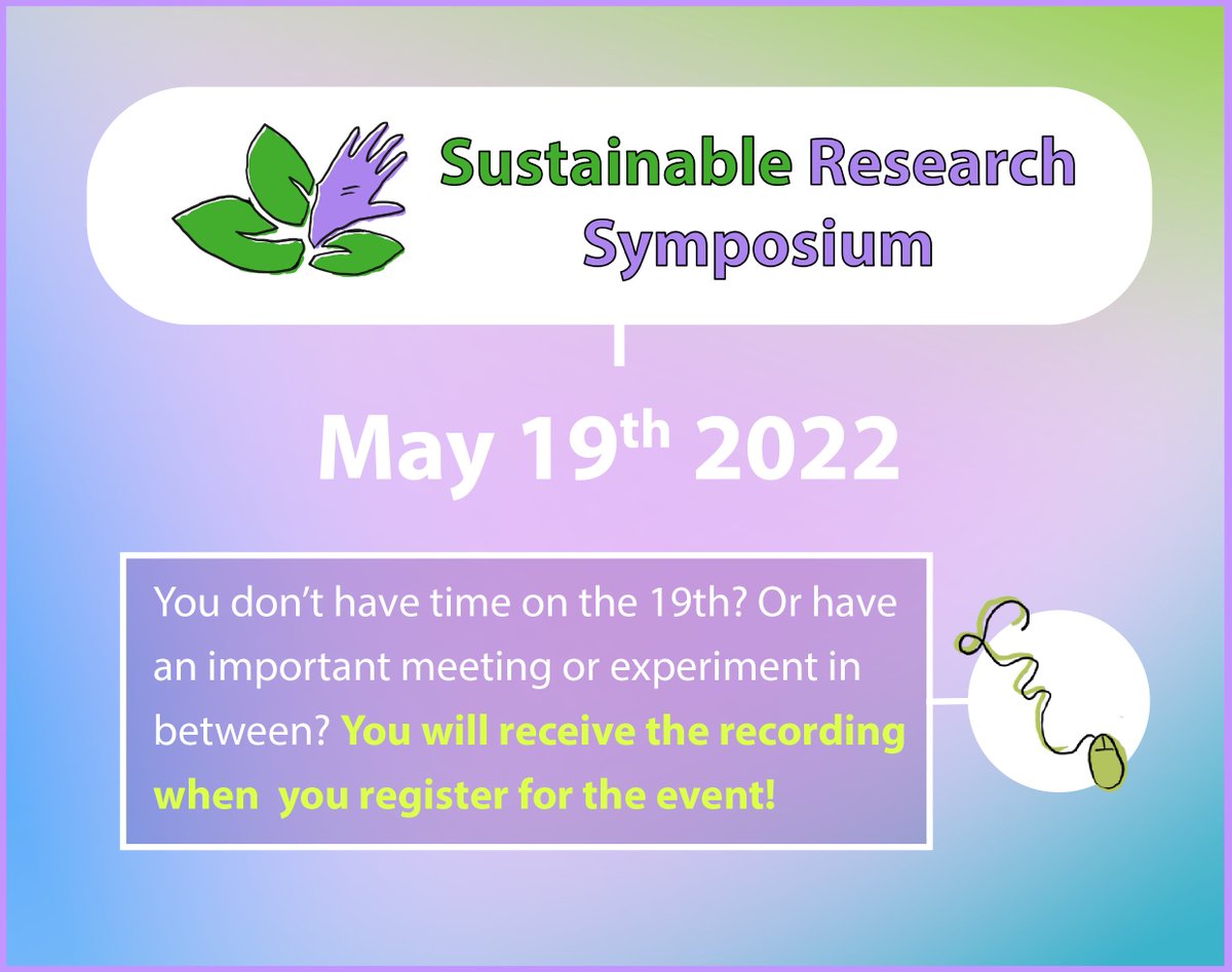 greenlabs_NL's tweet photo. Only a week and a half before it's time for the Sustainable Research Symposium! Can't join us on the 19th? Register for online attendance anyway, and get the recording afterwards! ➡️ https://t.co/pmTEM1TDwX #suresymp2022 #Sustainable #Science https://t.co/gs0IBcdDaH