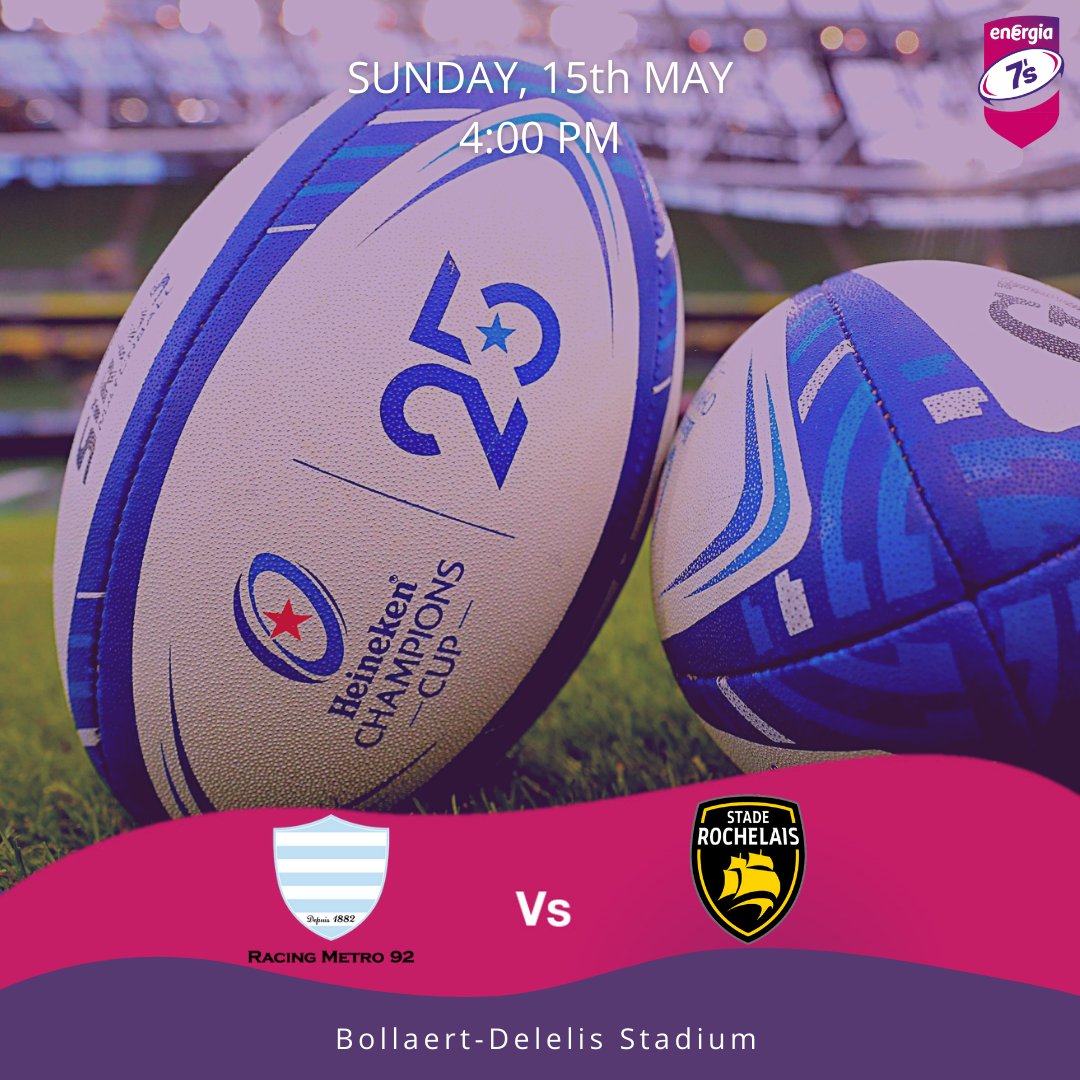 It’s the Semi-Finals of the Champions Cup this weekend! This afternoon, Leinster will face Stade Toulousain in the Aviva Stadium at 3pm while Racing 92 will take on Stade Rochelais at 4pm in Bollaert-Delelis Stadium.
Who will you be cheering on? Let us know in the comments below!