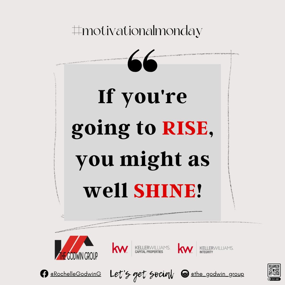 RGodwingouro's tweet photo. If you're going to RISE, you might as well SHINE‼️

Happy Monday!🔥
#MotivationalMonday #keepmotivated #mondaymantra #dreambigworkhard #hardworkpaysoffs #opportunities #believeinyourself #setyourgoals https://t.co/vIphRhxxvd