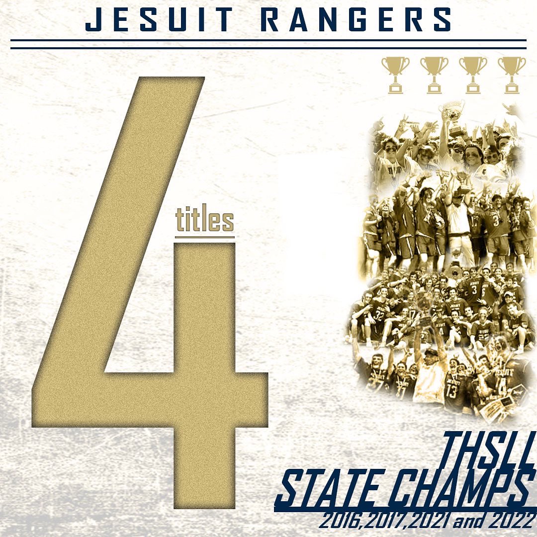 JesuitLacrosse's tweet photo. Jesuit is the THSLL Class AA State Champion for the fourth time and claimed back to back titles for a second time #AMDG https://t.co/vLdfB2yW9d