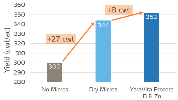 TopPotatoCanada's tweet photo. The Yara Eastern Canada team put together some advice on how to set your potato crop for success this season and is sharing latest field trial results. Check it out: https://t.co/4Ul7jdhbbL #KnowledgeGrows #TopPotato #MicronutrientCoatings #YaraVitaProcote https://t.co/GvCMtURg5O