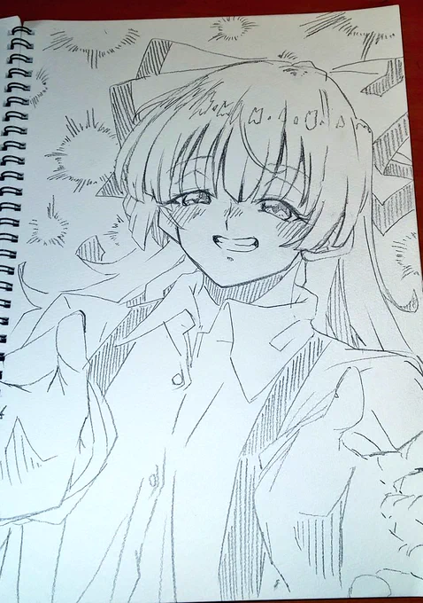 いつも紙いっぱいに描いちゃいます 