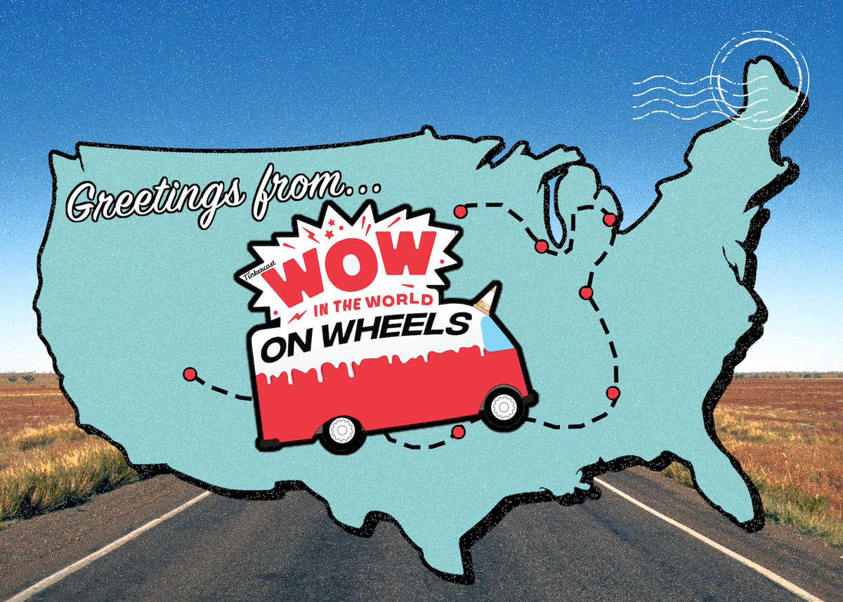 wowintheworld's tweet photo. Denver, Dallas, Atlanta, Indianapolis, Detroit, Chicago, and Minneapolis, we’re bringing the WOW to you this summer in partnership with our friends @clifkid. At Wow on Wheels, we'll have a scavenger hunt, a mini museum of WOW, and more! Follow along at https://t.co/qhqrTG99nf! https://t.co/uKvppQJ5xN