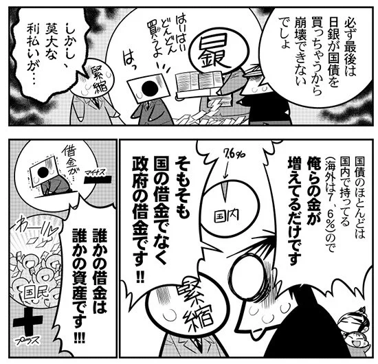 日銀の信頼が揺らぐ〜〜とかいう方々。じゃあ国債持ってる海外の7.6%が日本の国債手放したとしましょう。すると日銀がそれを買い取っちゃう。終わり。
つうか中央銀行と政府が同じなんてノーベル賞学者がとっくの昔に言ってて、単なる常識です。変な記者に踊らされるの、もうそろそろやめましょうよ。 https://t.co/fNgiAU5jzk 