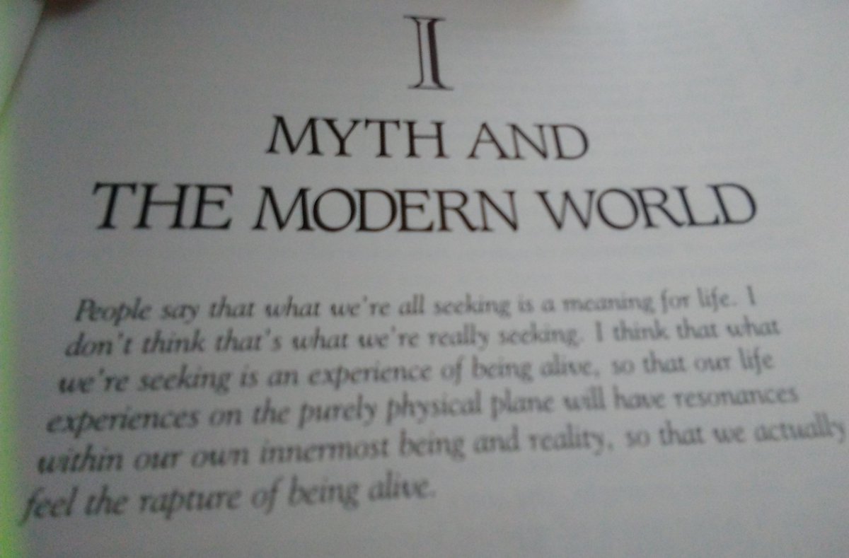 TimJahn1's tweet photo. Reading some Joseph Campbell on a Monday. https://t.co/EnDJ5Kztxj