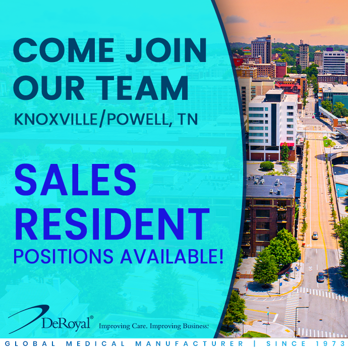 deroyal's tweet photo. #SALES RESIDENTS #HIRING: https://t.co/9dyoFPt4dT -- Join the DeRoyal sales resident program in #KNOXVILLE, (POWELL) TN. #Southeast #MedicalSales #MedicalProducts #selling #APPLY NOW! https://t.co/E3s3CNl4BS